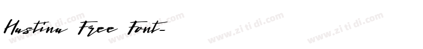 Hastina Free Font字体转换